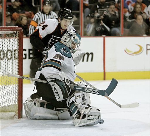 Sharks Smack Flyers to End 5-Game Slide