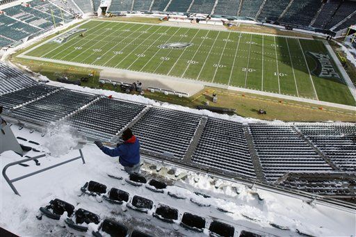 Snow May Cancel Vikings-Eagles Game