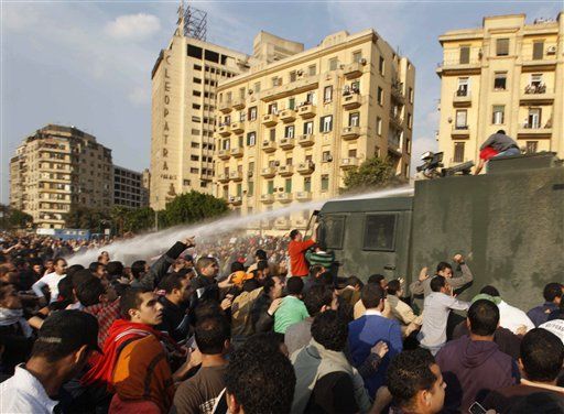 Egypt Fires Water Cannons at ElBaradei