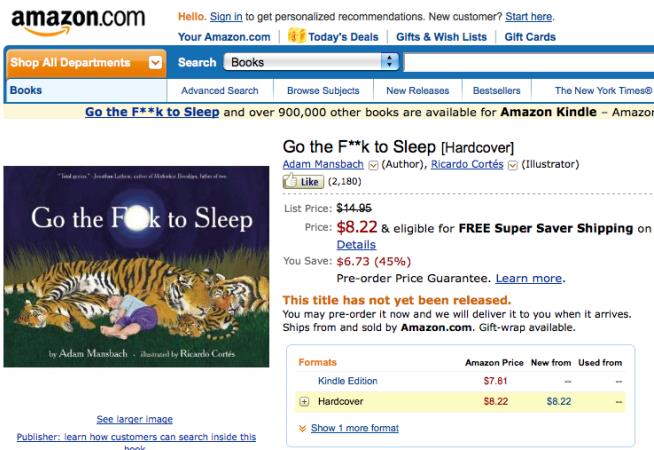 Why Parents' Fave New Book is Go the F*** to Sleep