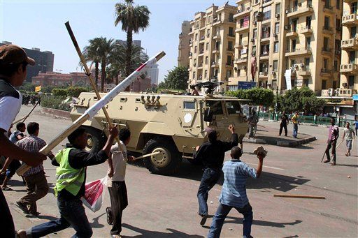 Egyptian Troops Clash With Tahrir Square Protestors
