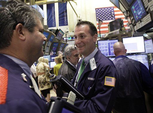 Stocks Soar, Dow Up 322
