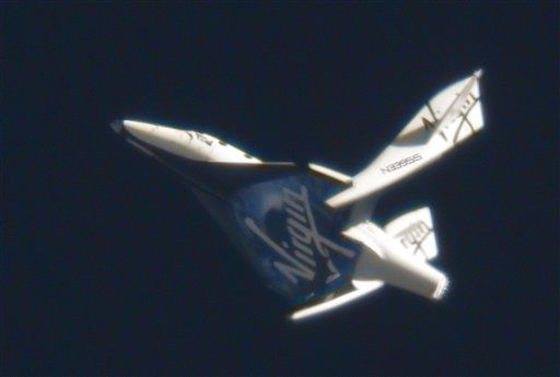 Virgin Spaceship Veers Out of Control