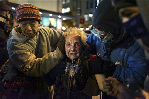 New Face of Occupy: Pepper-Sprayed Woman, 84