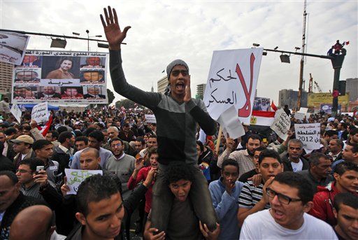 Tens of Thousands of Protesters Led by the Muslim Brotherhood Jam Tahrir Square in Egypt