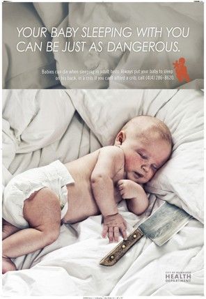Health Ads Rip Baby 'Co-Sleeping'