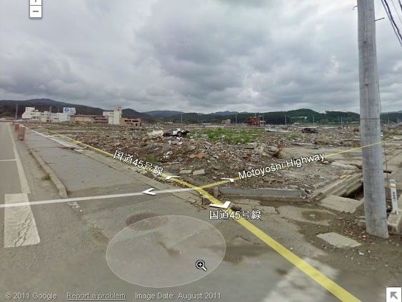 Google Street View Shows Tsunami Destruction
