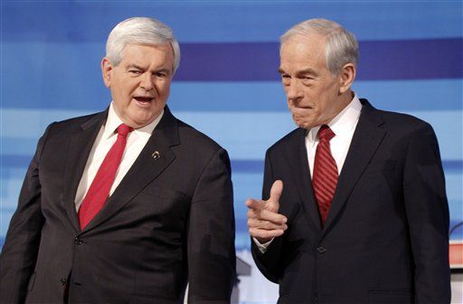 Newt Gingrich Says He Would Not Vote for Ron Paul If He Wins the Nomination