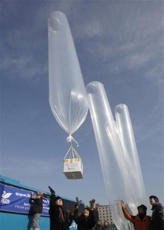 South Korean Balloons Send Socks to North