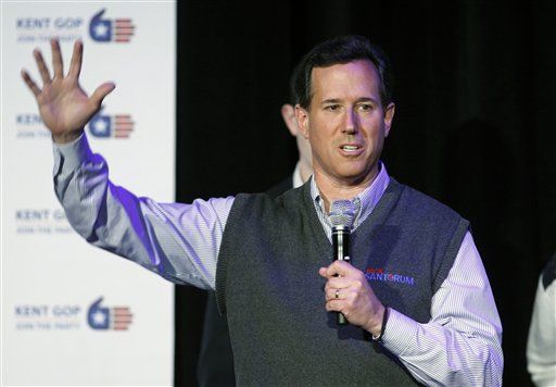 Santorum Is Victim of Double Standard