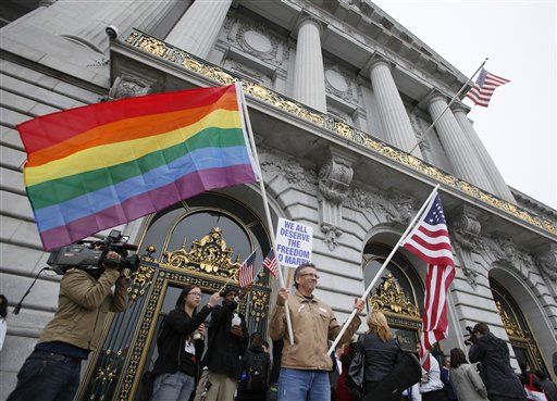 Calif. Gay Marriages on Hold as Opponents Appeal