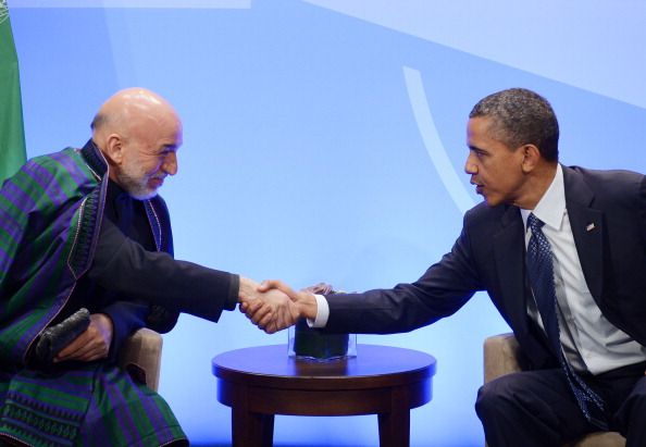 Obama Tells Karzai: 'We're on the Right Track'