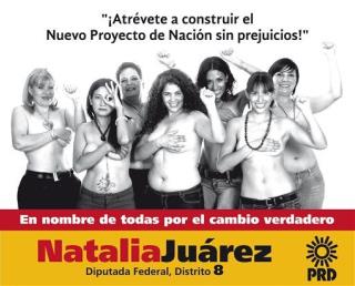 Mexican Candidate Goes Topless in Ads