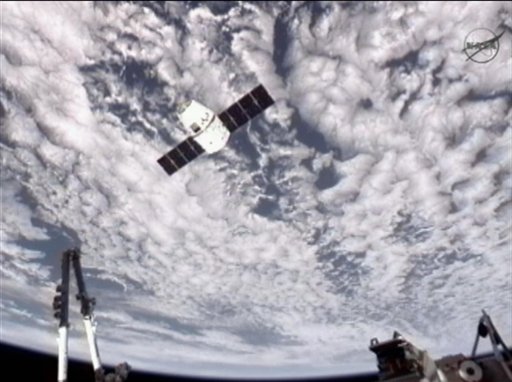 SpaceX Capsule Arrives at Space Station