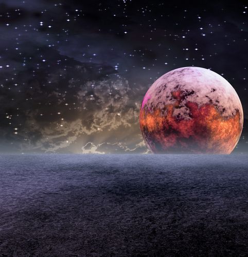 Oddly Close Alien Planets Witness Huge 'Planetrise'