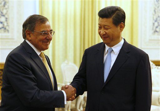 China's Xi Emerges to Greet Panetta