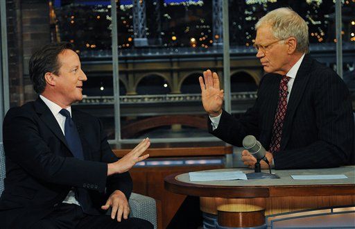 Cameron Flubs Letterman's UK Quiz