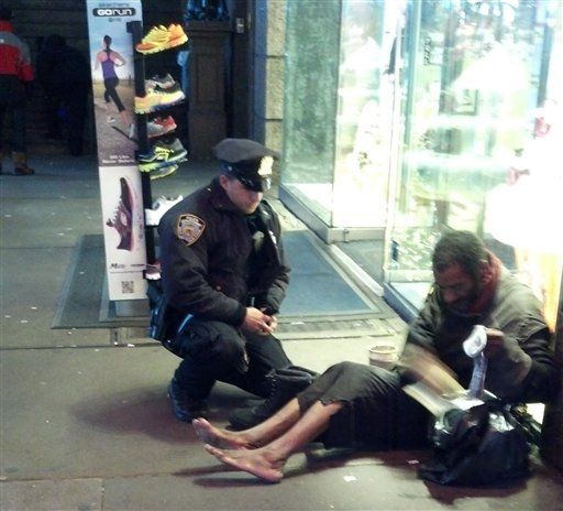 Barefoot NYC Man Isn't Homeless
