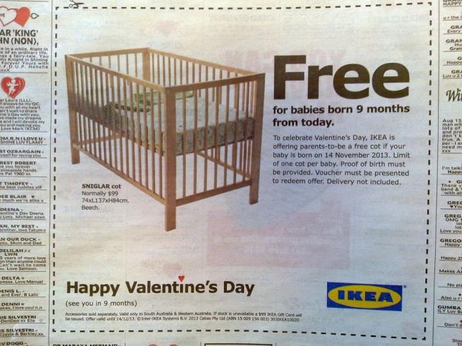Ikea Offers Free Crib— 9 Months From Today