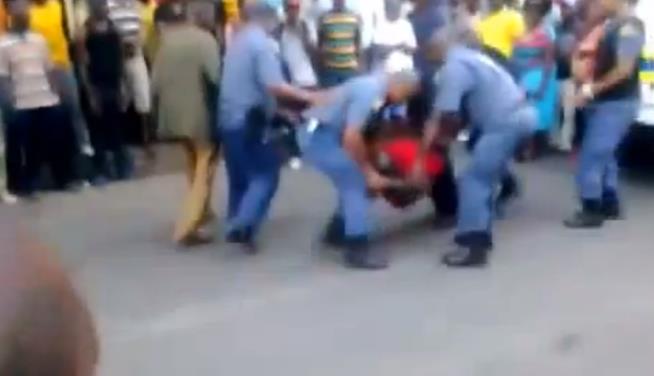 S. Africa Cops Suspended After Dragging Man from Vehicle