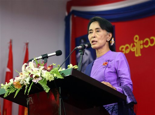 Burma's Opposition Re-Elects Suu Kyi