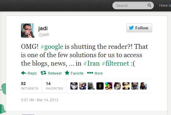Google Reader's Demise a Win—for Iranian Censors