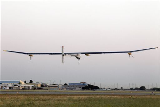 First Cross-Country Solar-Fueled Flight Takes Off