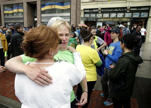 Thousands Run Last Mile of Boston Marathon