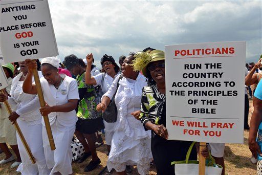 Jamaicans Rally to Keep Anti-Sodomy Law