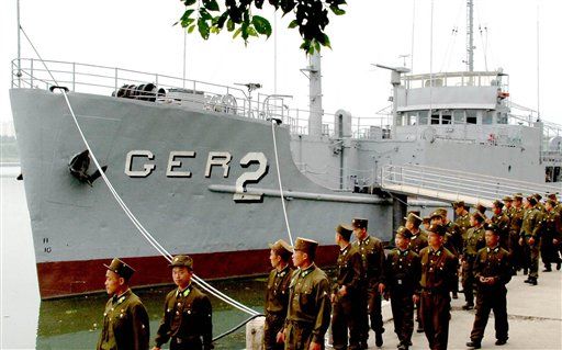 North Korea Flaunts Captured US Spy Ship
