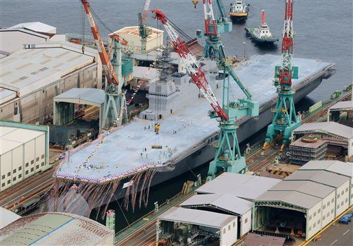 Japan Debuts Biggest Warship Since WWII Era