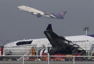 Airline Workers Black Out Logos After Plane Accident
