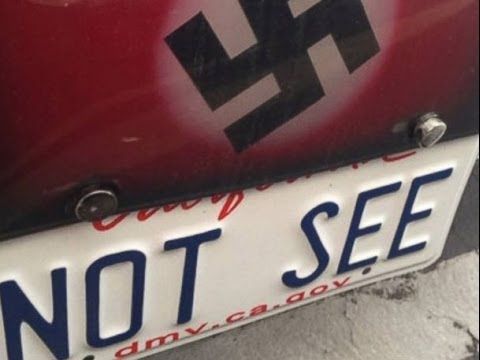 Nazi Bus Driver Loses 'Not See' Plate