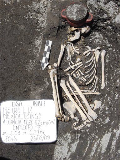 Subway Diggers Find Weird Sacrifice in Mexico