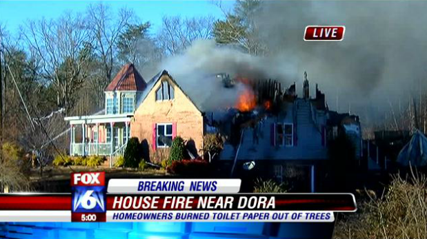 Kids TP Home, Which Leads to It ... Burning Down