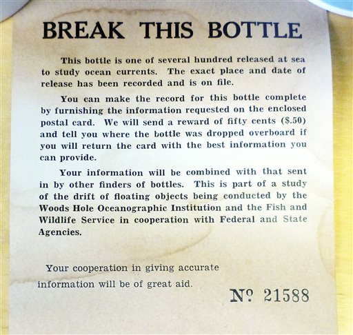 Bottle Released in 1956 Finally Turns Up