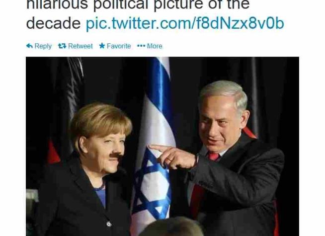 Merkel 'Hitler' Photo in Israel Is a Sensation
