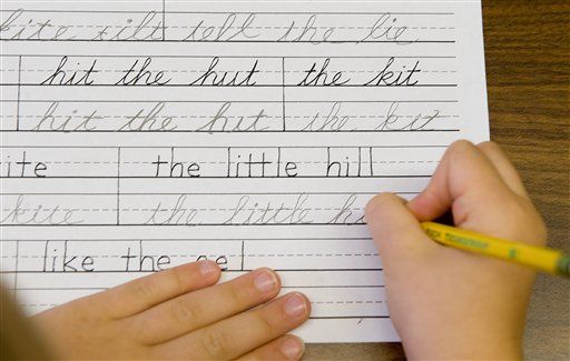 Tennessee Moves to Make Learning Cursive Mandatory