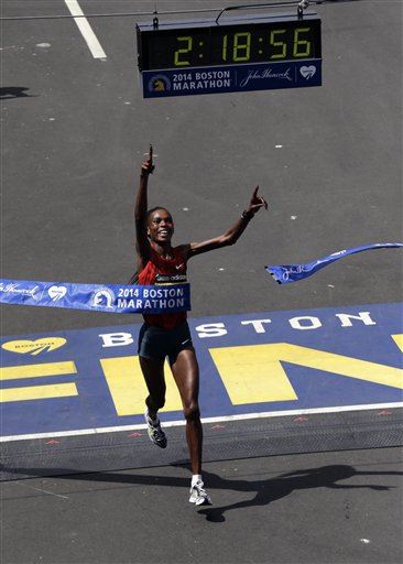 Kenya's Jeptoo Wins 3rd Boston Marathon