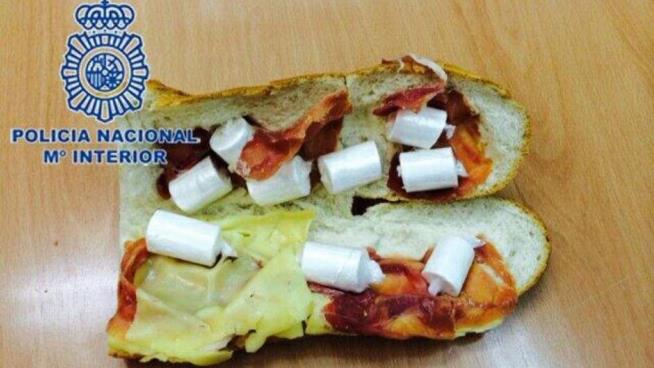 Spain Cops Bust Guy With 'Cocaine Sandwich'