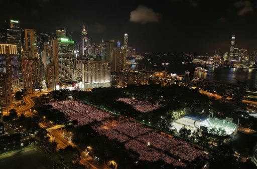 In HK, More Than 100K Mark Massacre Anniversary