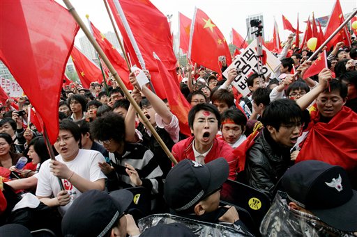 Torch Protests Continue in S. Korea