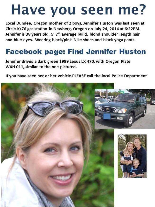 Missing Oregon Mom's Death Ruled a Suicide