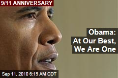 Obama: At Our Best, We Are One
