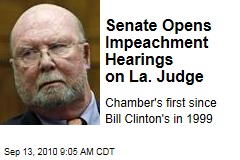 Senate Opens Impeachment Hearings on La. Judge