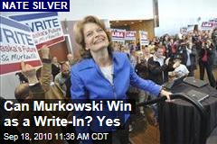 Can Murkowski Win as a Write-In? Yes