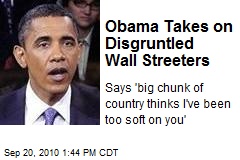 Obama Takes on Disgruntled Wall Streeters