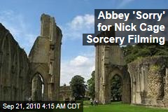 Abbey 'Sorry' for Nick Cage Sorcery Filming