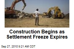 Construction Begins as Settlement Freeze Expires