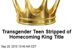 Oakleigh Reed: Transgender Teen Stripped of Homecoming King Title